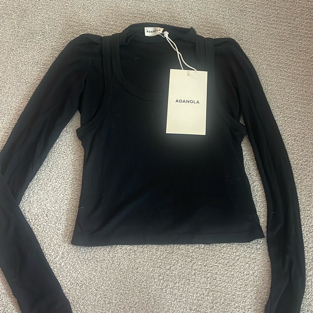 Adanola Lightweight Rib Layered Tee